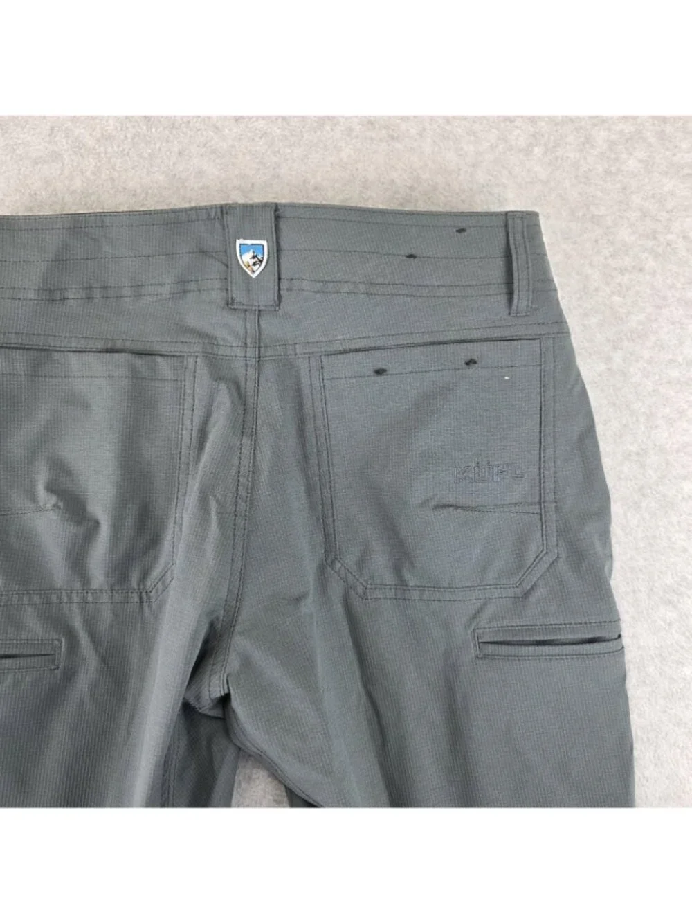 Kuhl Silencr Pants Mens 30x32 Gray Tapered Stretch Hiking Travel Trail